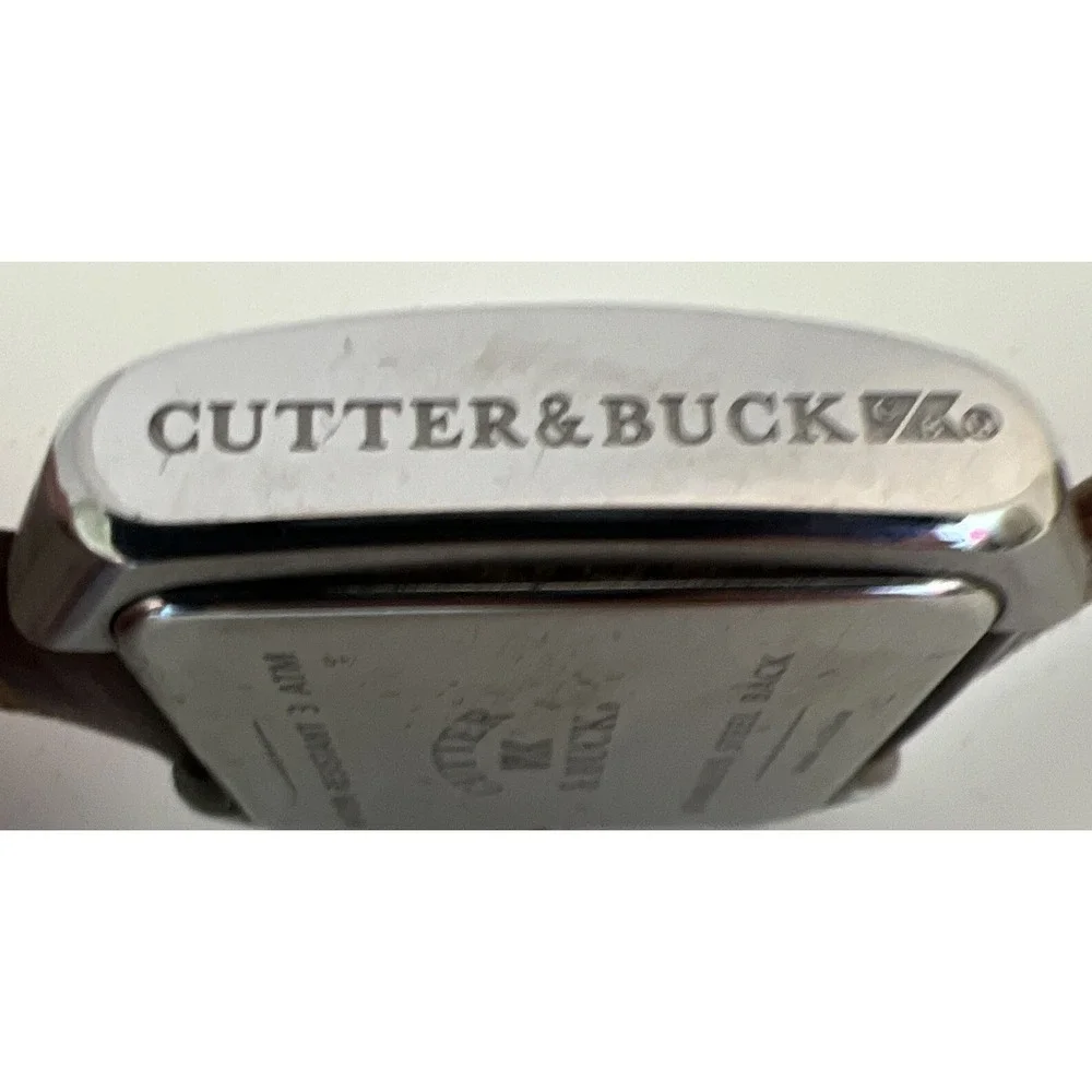 Cutter & Buck Chronograph Wristwatch Stainless Steel Back Leather Not Tested - Picture 5 of 16